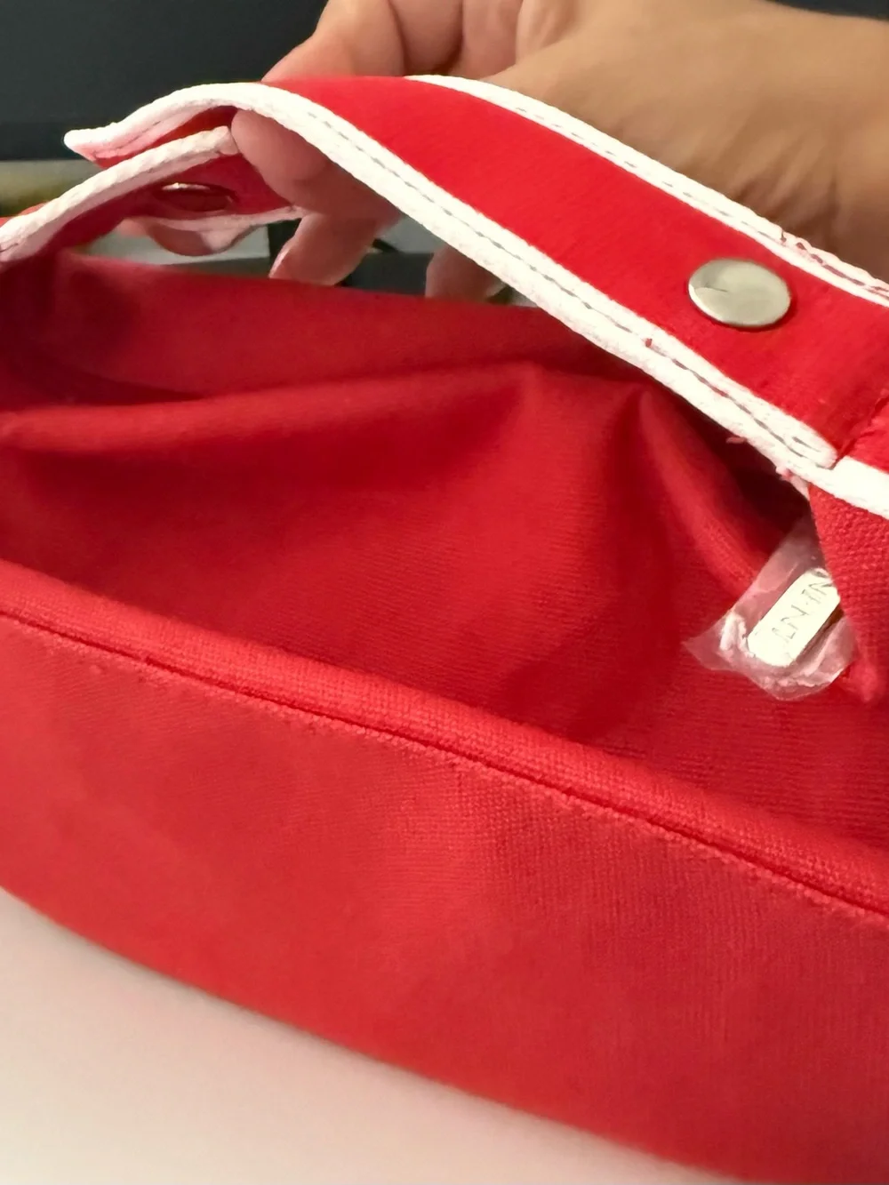 Exponent Red Canvas Cosmetic Case